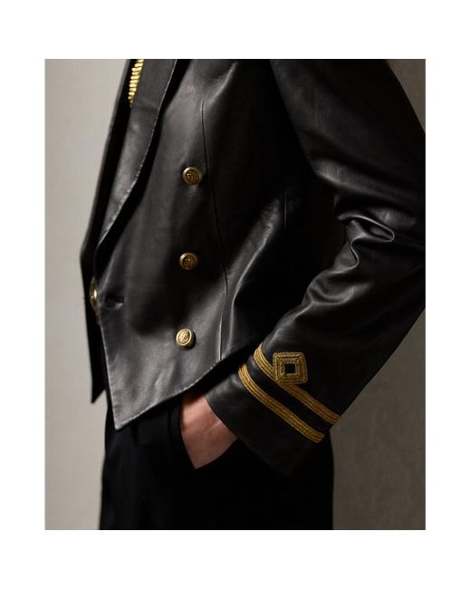 Ralph Lauren Collection Black Helaine Lambskin Jacket