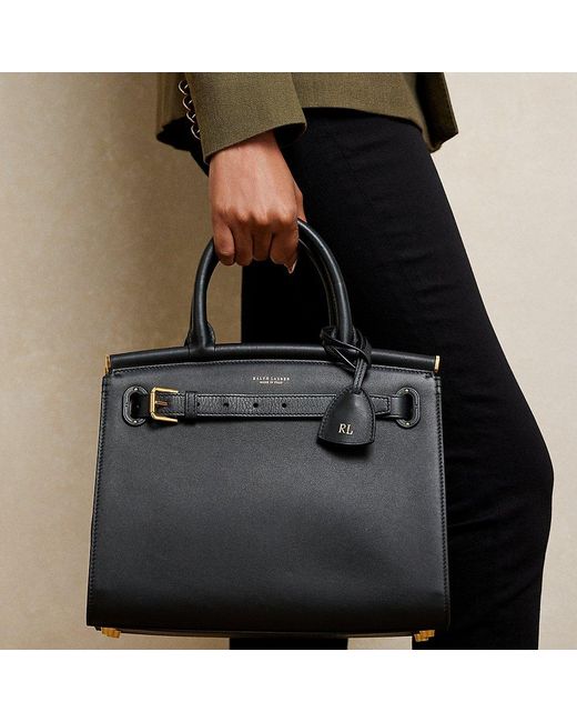 Ralph Lauren Collection Ralph Lauren Calfskin Medium Rl50 Handbag in Black Lyst
