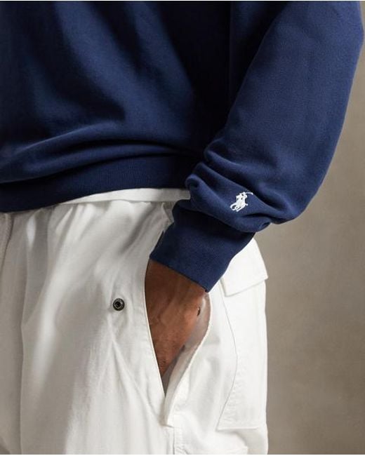 Polo Ralph Lauren Blue Vintage Fit Fleece Graphic Sweatshirt for men
