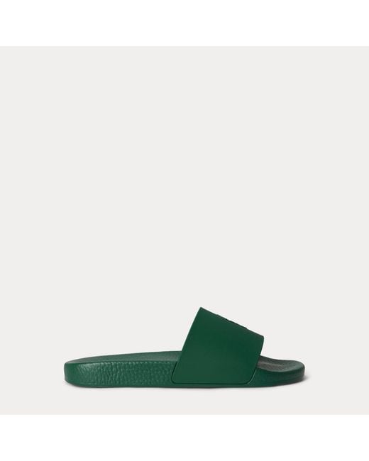 Polo Ralph Lauren Green Signature Pony Slide for men