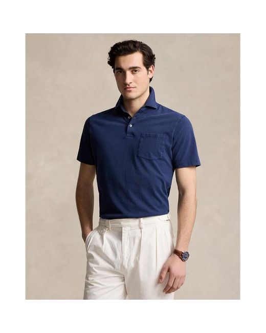 Polo Ralph Lauren Blue Classic Fit Cotton-linen Polo Shirt for men