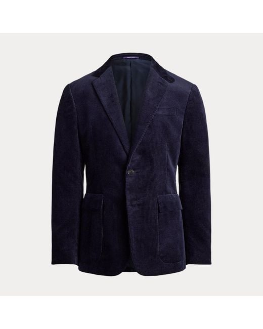 Ralph Lauren Kent Handgemaakt Corduroy Colbert in het Blue voor heren