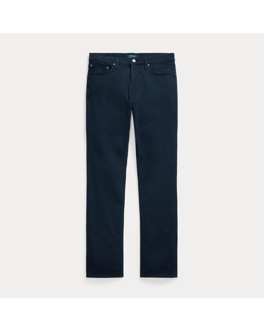 Polo Ralph Lauren Varick Slim Straight Twill Trouser in Blue for Men ...