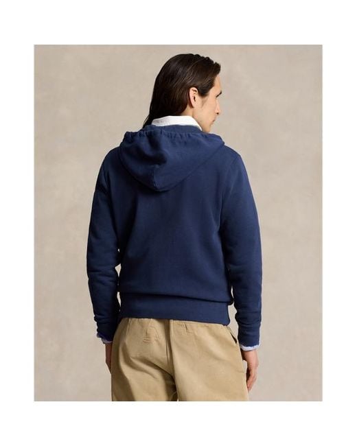Polo Ralph Lauren Kapuzenjacke aus Loopback-Fleece in Blue für Herren