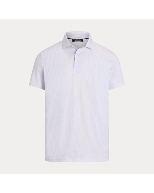 Ralph Lauren White Tailored Fit Performance Polo Shirt for men