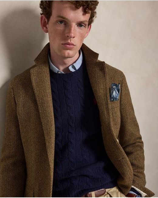 Polo Ralph Lauren Blue Cable-knit Wool-cashmere Jumper for men