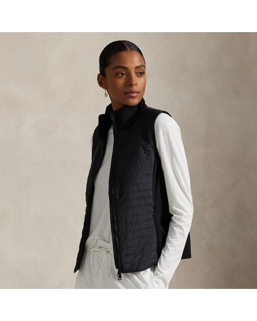 Ralph Lauren Black Hybrid Quilted Gilet