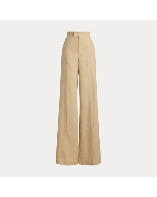 Ralph Lauren Natural Dean Linen Trousers