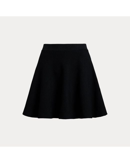 Polo Ralph Lauren Black Knit Circle Skirt