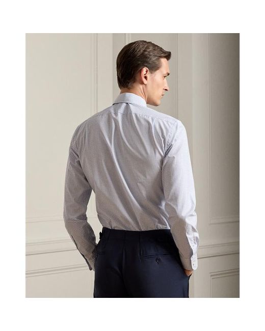 Camicia in twill tattersall di Ralph Lauren in Blue da Uomo