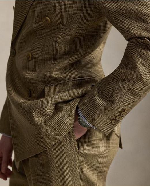 Polo Ralph Lauren Green Polo Modern Fit Glen Plaid Suit Jacket for men
