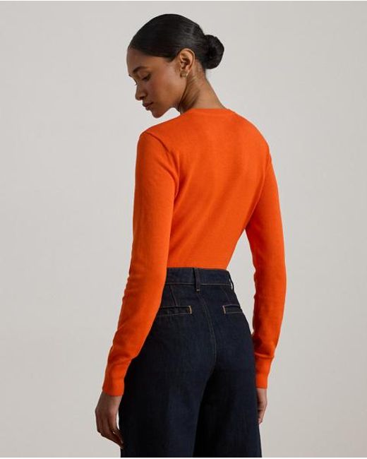 Ralph Lauren Orange Ralph Lauren Cotton-blend Sweater