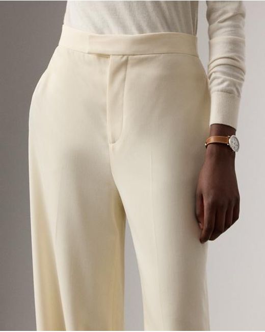 Ralph Lauren Dean Wollen Gabardine Broek in het Natural