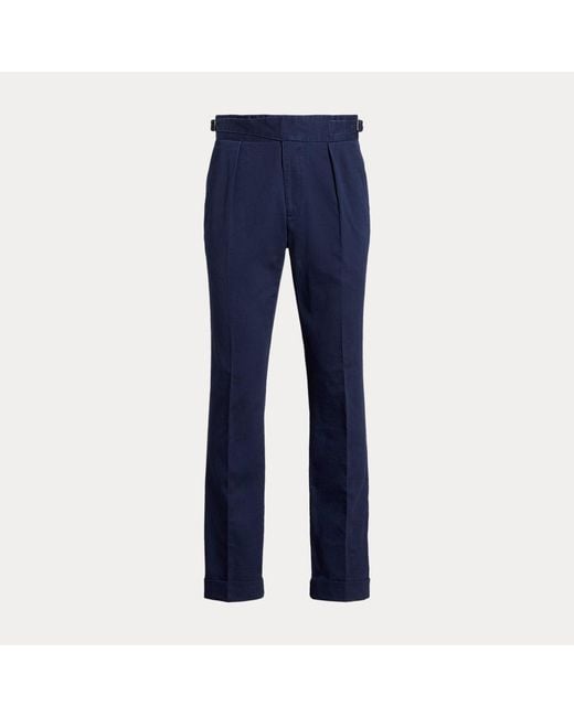 Pantaloni in chino con fibbia di Polo Ralph Lauren in Blue da Uomo