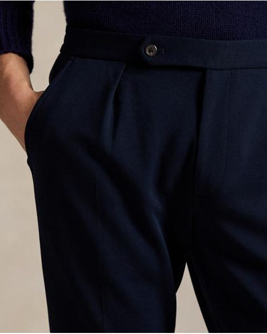 Polo Ralph Lauren Blue Double-Knit Suit Trouser for men