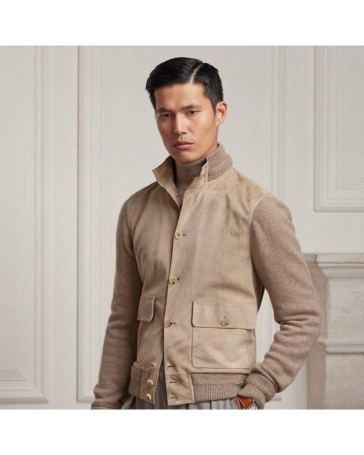 Ralph Lauren Purple Label Ralph Lauren Suede front Cashmere
