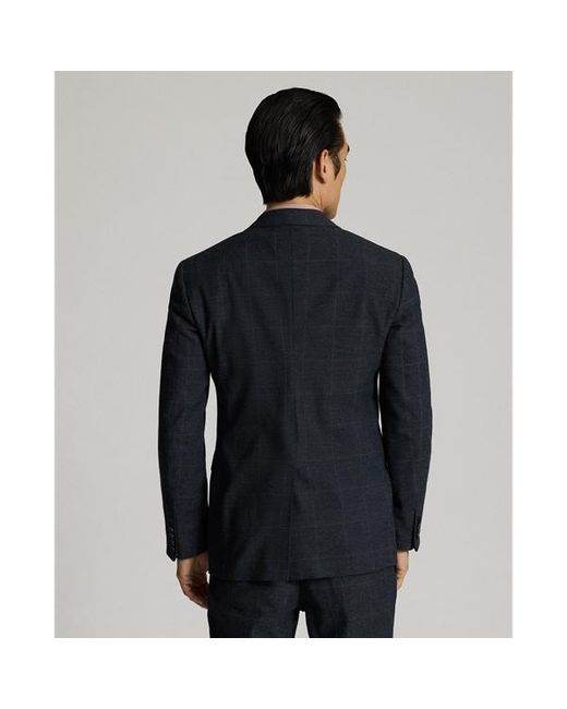 Ralph Lauren Green Checked Suit Jacket for men