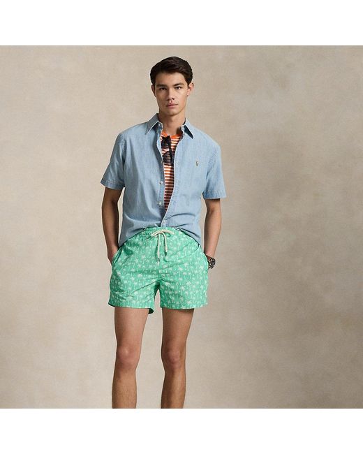 Polo Ralph Lauren Slim-Fit Badeshorts Traveler in Green für Herren