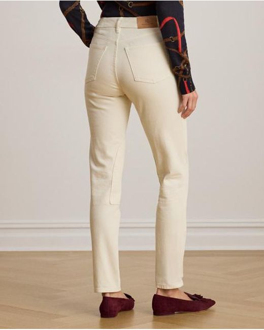 Ralph Lauren Natural High-Rise Skinny Ankle Jean