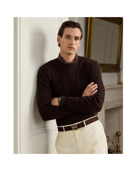 Ralph Lauren Black Ralph Lauren Cable-Knit Cashmere Sweater for men