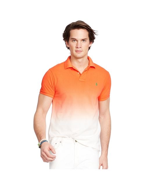 Polo Ralph Lauren Orange Custom-fit Ombré Polo Shirt for men