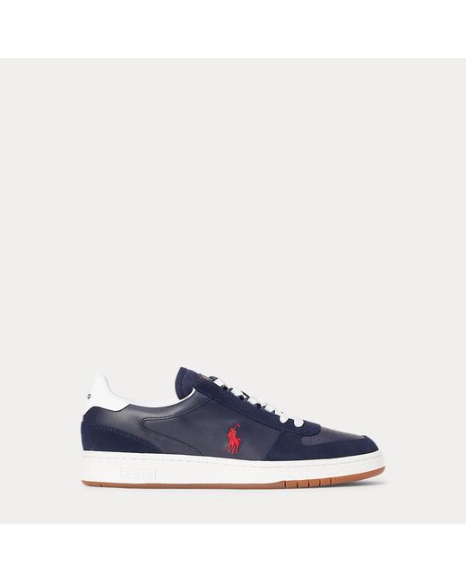 Polo Ralph Lauren Blue Court Leather-suede Trainer for men