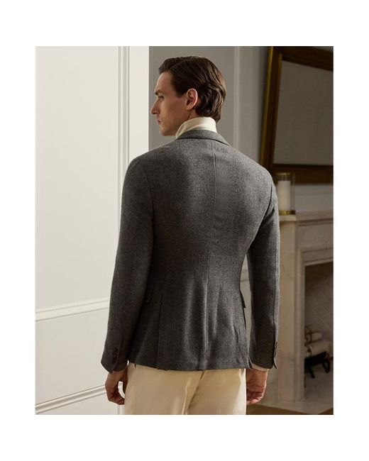 Giacca Hadley in cashmere fatta a mano di Ralph Lauren in Black da Uomo