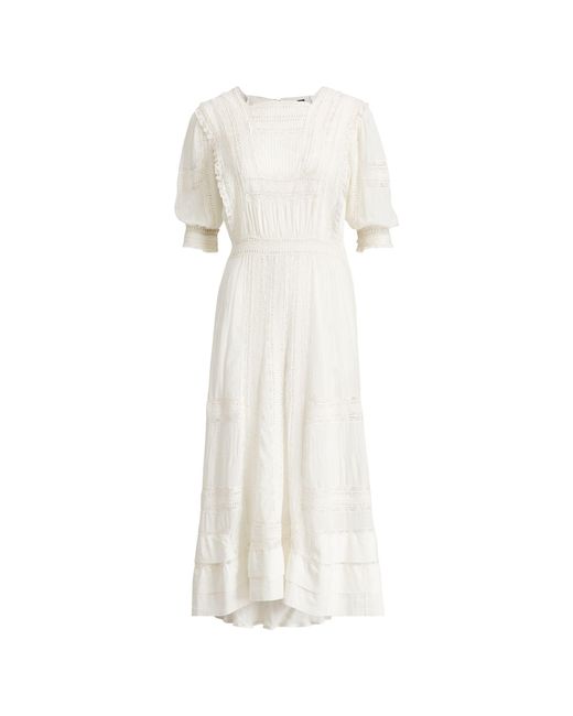 Polo Ralph Lauren Natural Cotton Voile Midi Dress