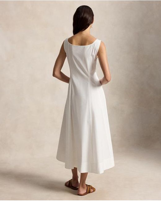 Polo Ralph Lauren Natural Panelled Cotton Dress