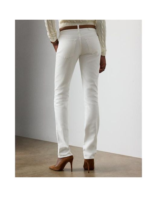 Ralph Lauren White Ralph Lauren Barrett Slim Denim Jean