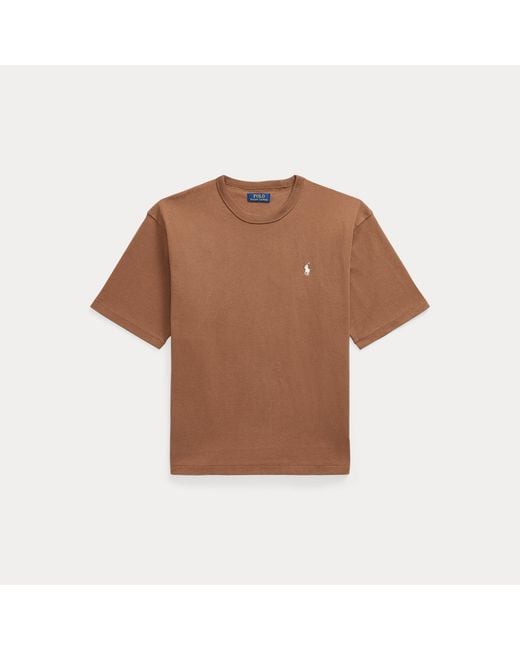 Polo Ralph Lauren Brown Relaxed Fit Jersey Crewneck T-Shirt for men