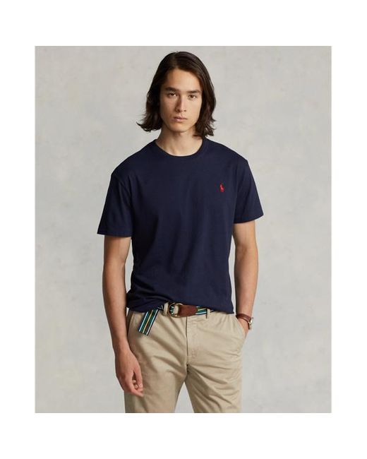 Camiseta de punto Custom Slim Fit Polo Ralph Lauren de hombre de color Blue