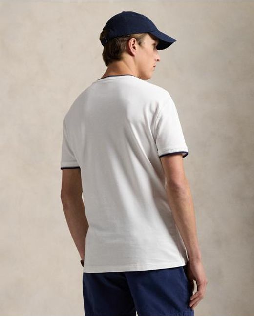 Polo Ralph Lauren Classic Fit Stretch Mesh T-Shirt in White for Men ...