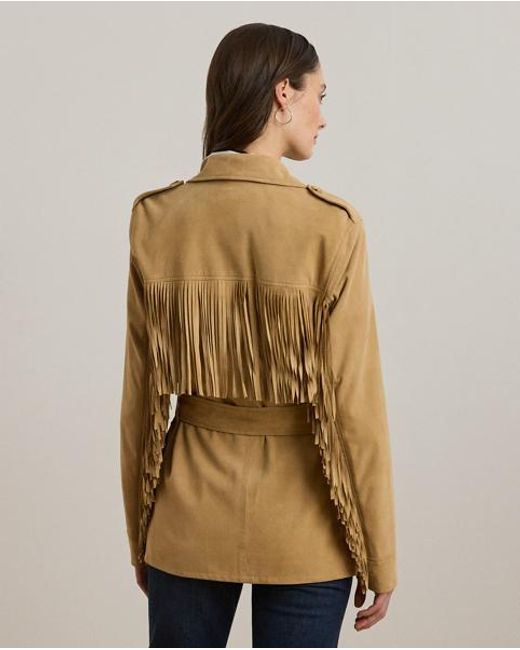 Ralph Lauren Geitensuède Jack Met Riem En Franjes in het Green