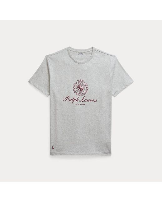 Polo Ralph Lauren Gray Standard Fit Polo Crest Jersey T-Shirt for men