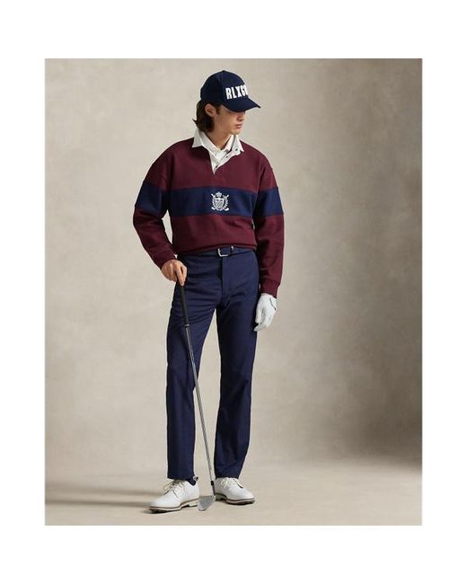 Ralph Lauren Red Relaxed Fit Crest Rugby Sweatshirt for men