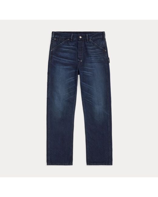 RRL Blue Engineer Fit Carpenter Trouser for men