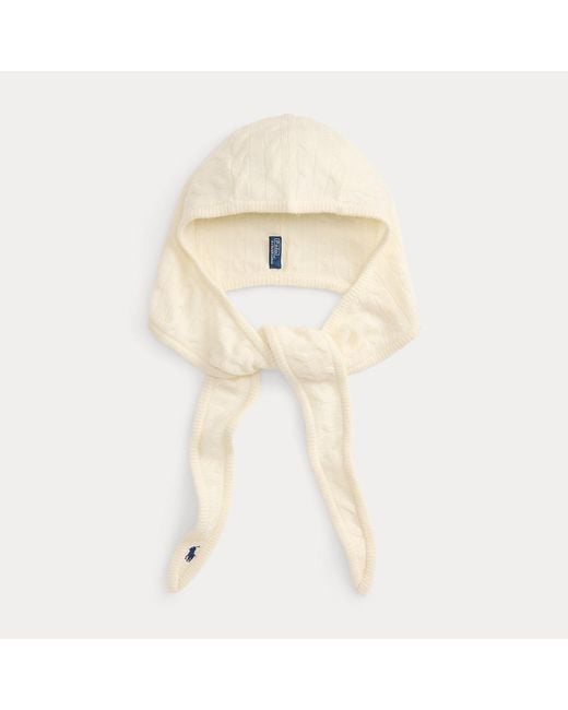 Polo Ralph Lauren Natural Cable-Knit Wool-Cashmere Wrap Snood