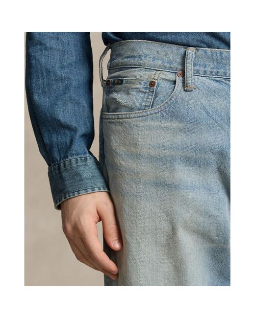 Polo Ralph Lauren Heritage-Straight-Fit Jeans im Used-Look in Blue für Herren