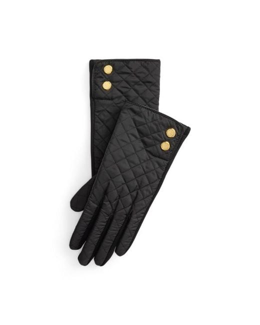 Ralph Lauren Black Ralph Lauren Diamond-Quilted Tech Gloves