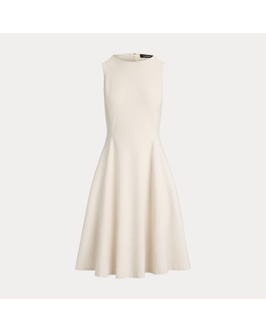 Ralph Lauren Natural Ponte Sleeveless Dress