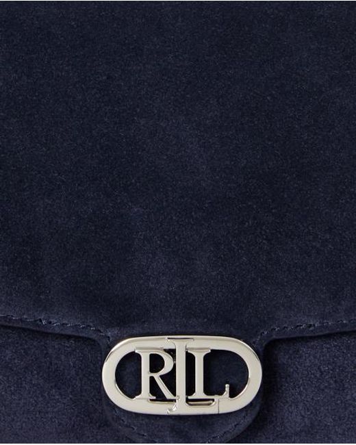 Bolso Cruzado Adair Mediano De Ante Ralph Lauren de color Blue
