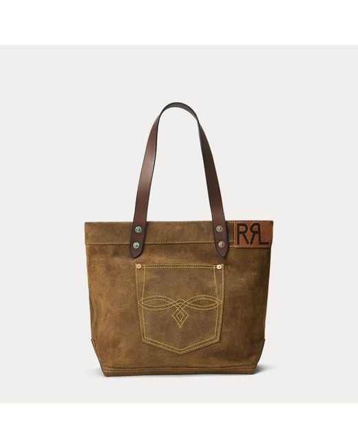 RRL Brown Limited-Edition Suede Tote for men