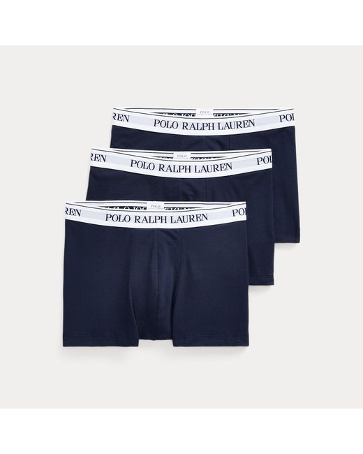 Paquete De 3 Bóxers Clásicos De Algodón Polo Ralph Lauren de hombre de color Blue
