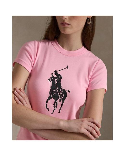 Polo Ralph Lauren Pink Pony Cotton Crewneck Tee