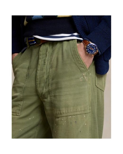 Polo Ralph Lauren Relaxed-Fit Atlashose in Green für Herren
