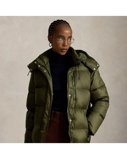 Polo Ralph Lauren Green Mid-Weight Down Puffer Jacket