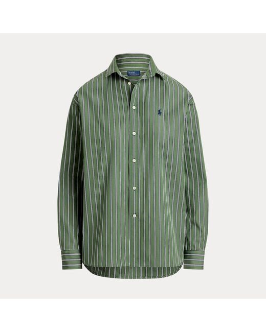 Polo Ralph Lauren Red Relaxed Fit Striped Cotton Shirt