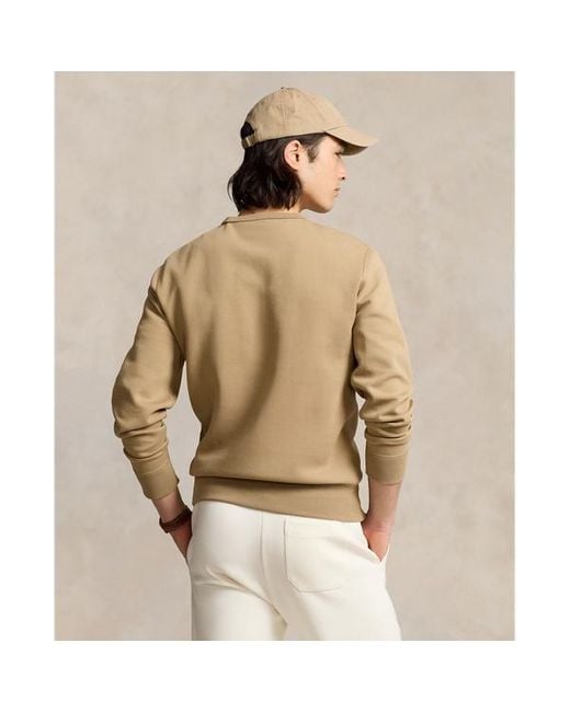 Polo Ralph Lauren Meliertes doppellagiges Sweatshirt in Natural für Herren