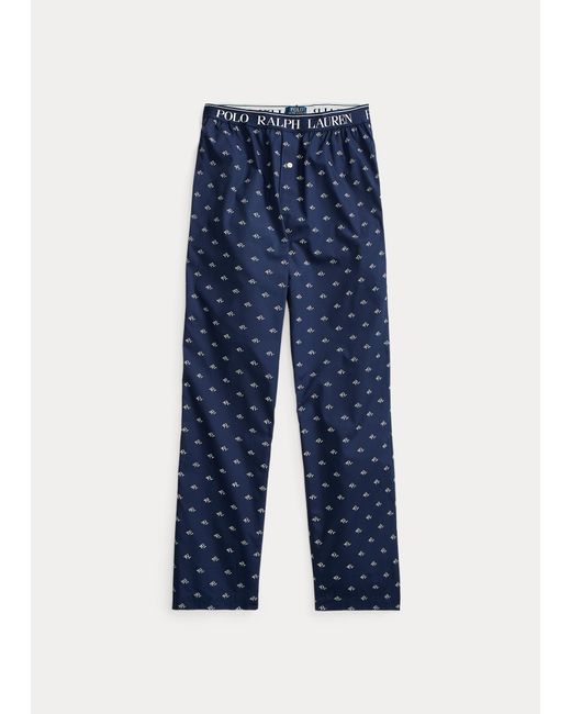 Pantaloni da pigiama scozzesi in cotone da Uomo di Polo Ralph Lauren in Blu  | Lyst